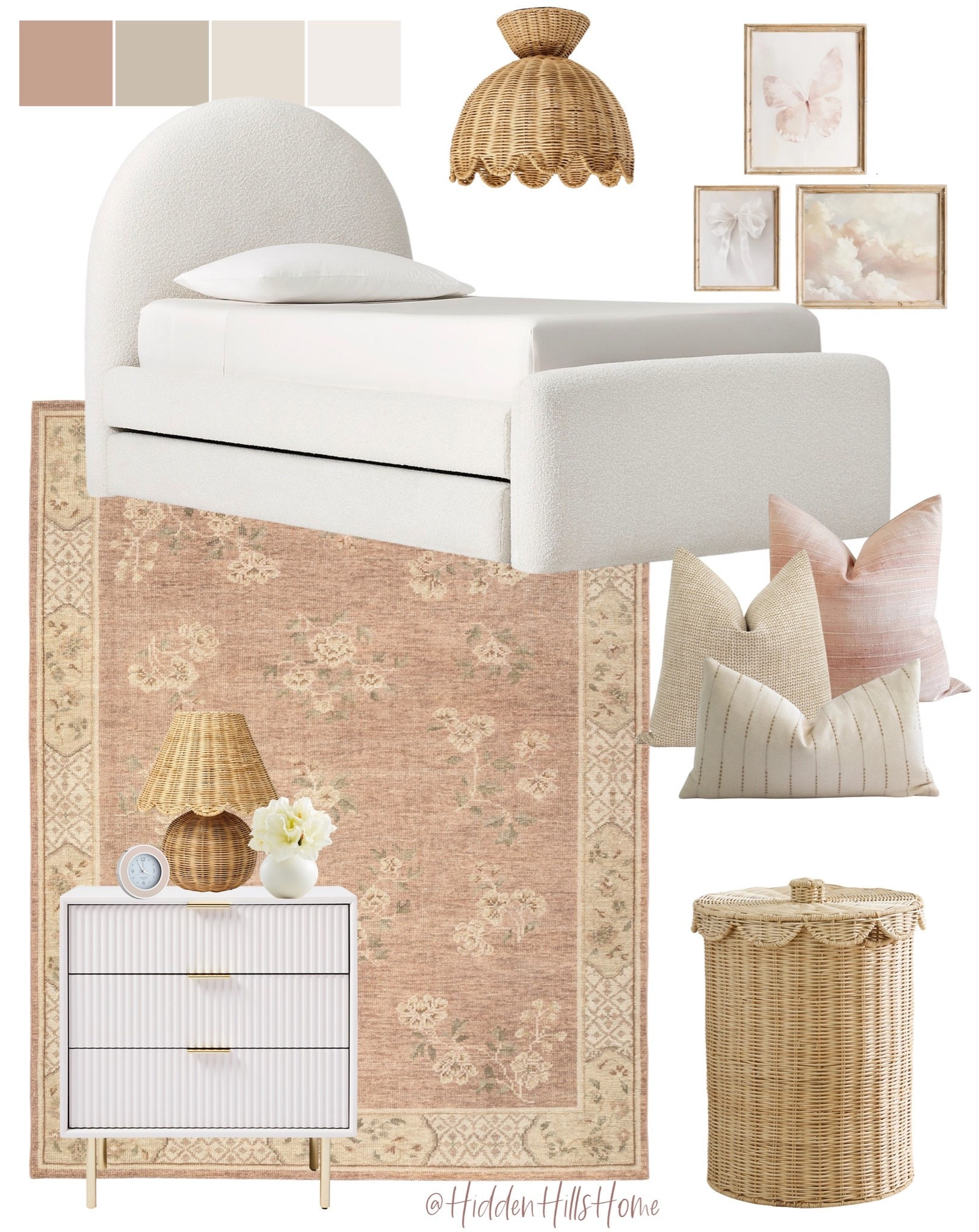 Girls bedroom decor, cute girls room decor ideas, home decor, pink girls room, twin bed, young girls bedroom mood board, nightstands #girlsbedroom

#LTKHome #LTKSaleAlert #LTKKids