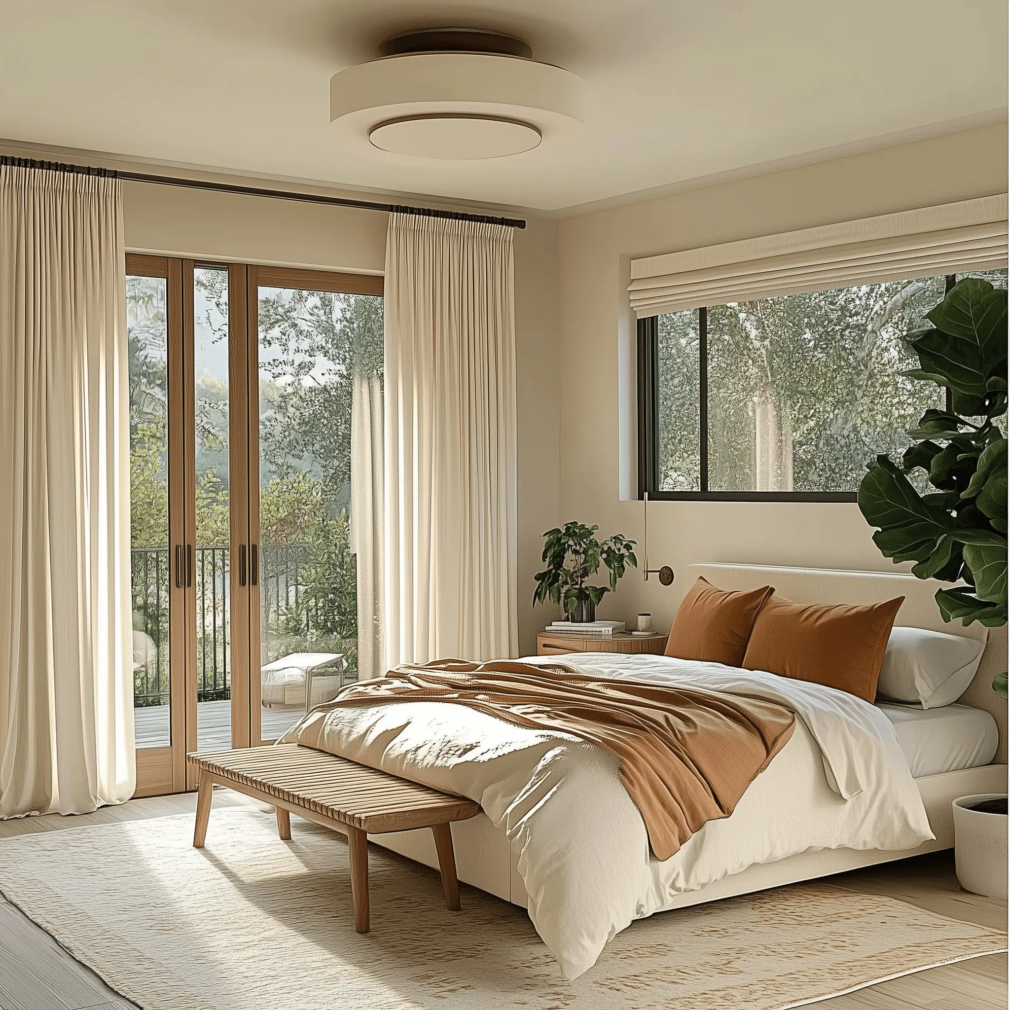 Florence Linen Pinch Pleat Curtains for Living Room | LuxDrape