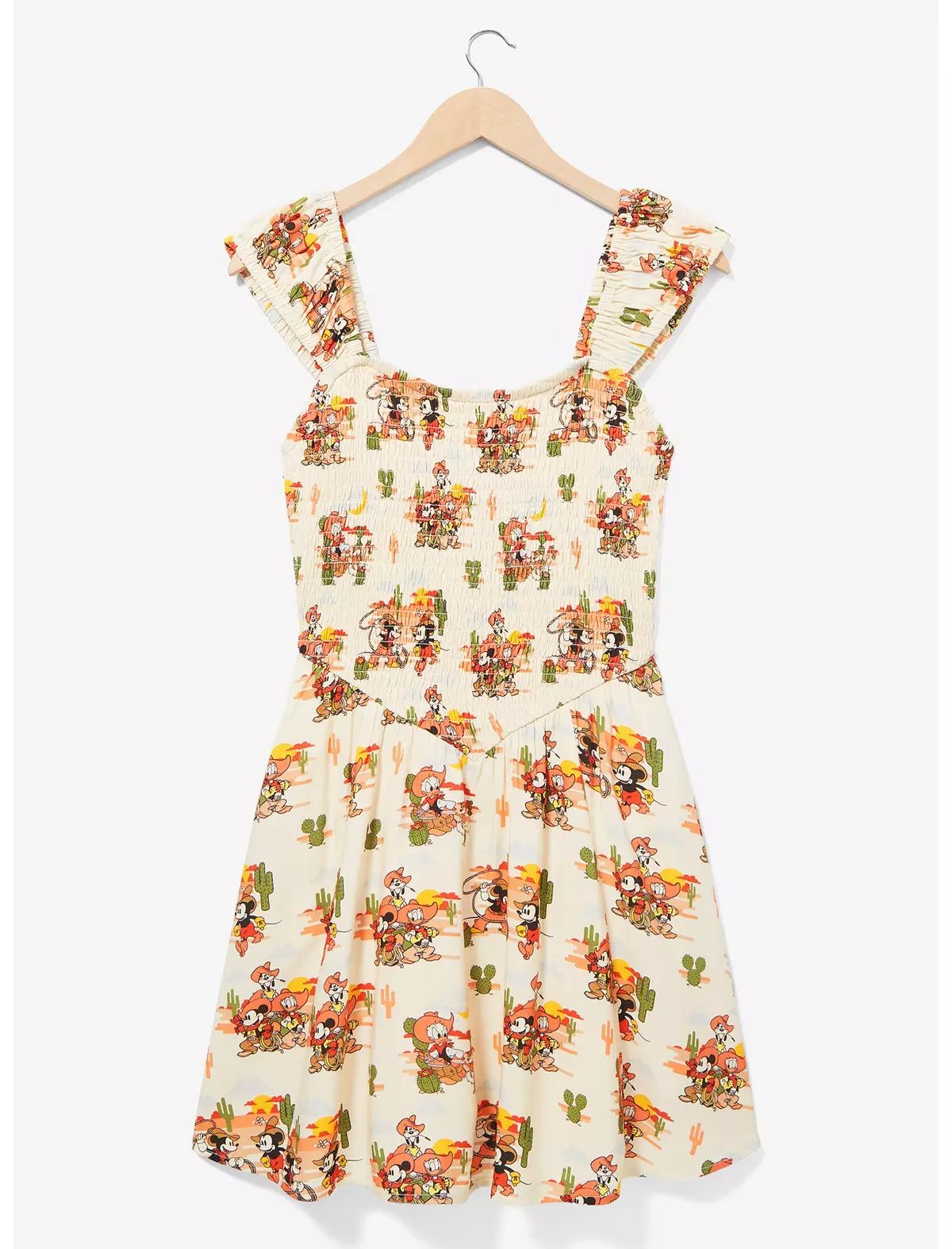 Her Universe Disney Mickey and Friends Western Allover Print Smock Dress - BoxLunch Exclusive | BoxLunch