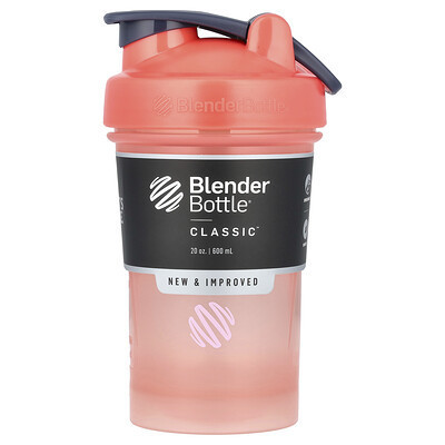 Blender Bottle, Classic™, FC Coral, 20 oz (600 ml) | iHerb