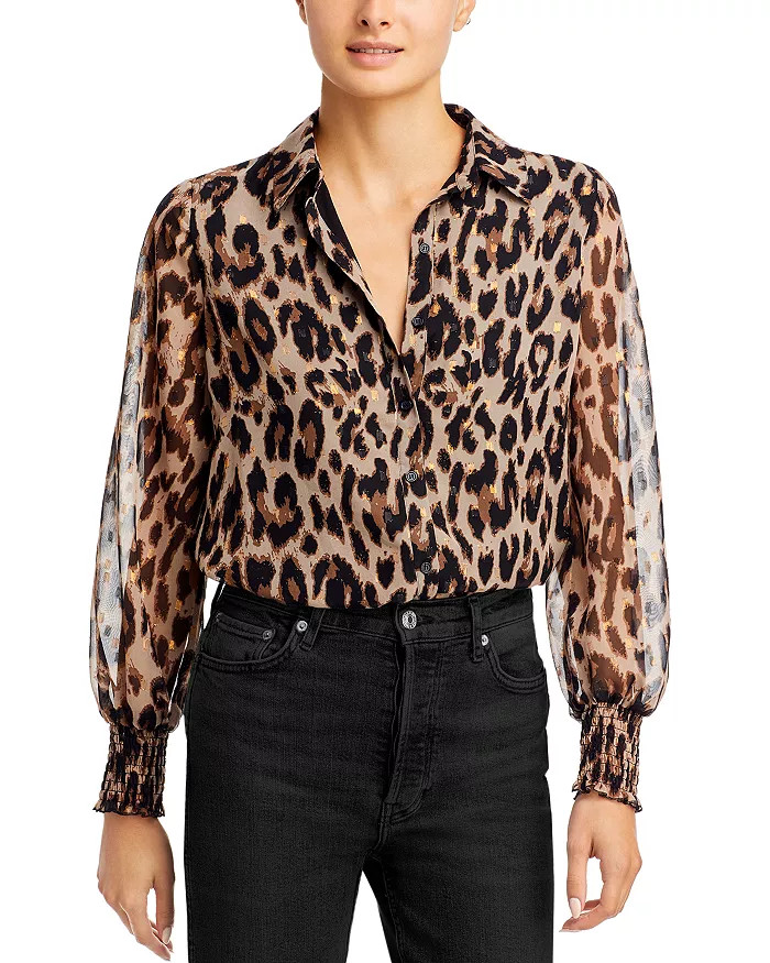 Long Sleeve Button Up Blouse | Bloomingdale's (US)