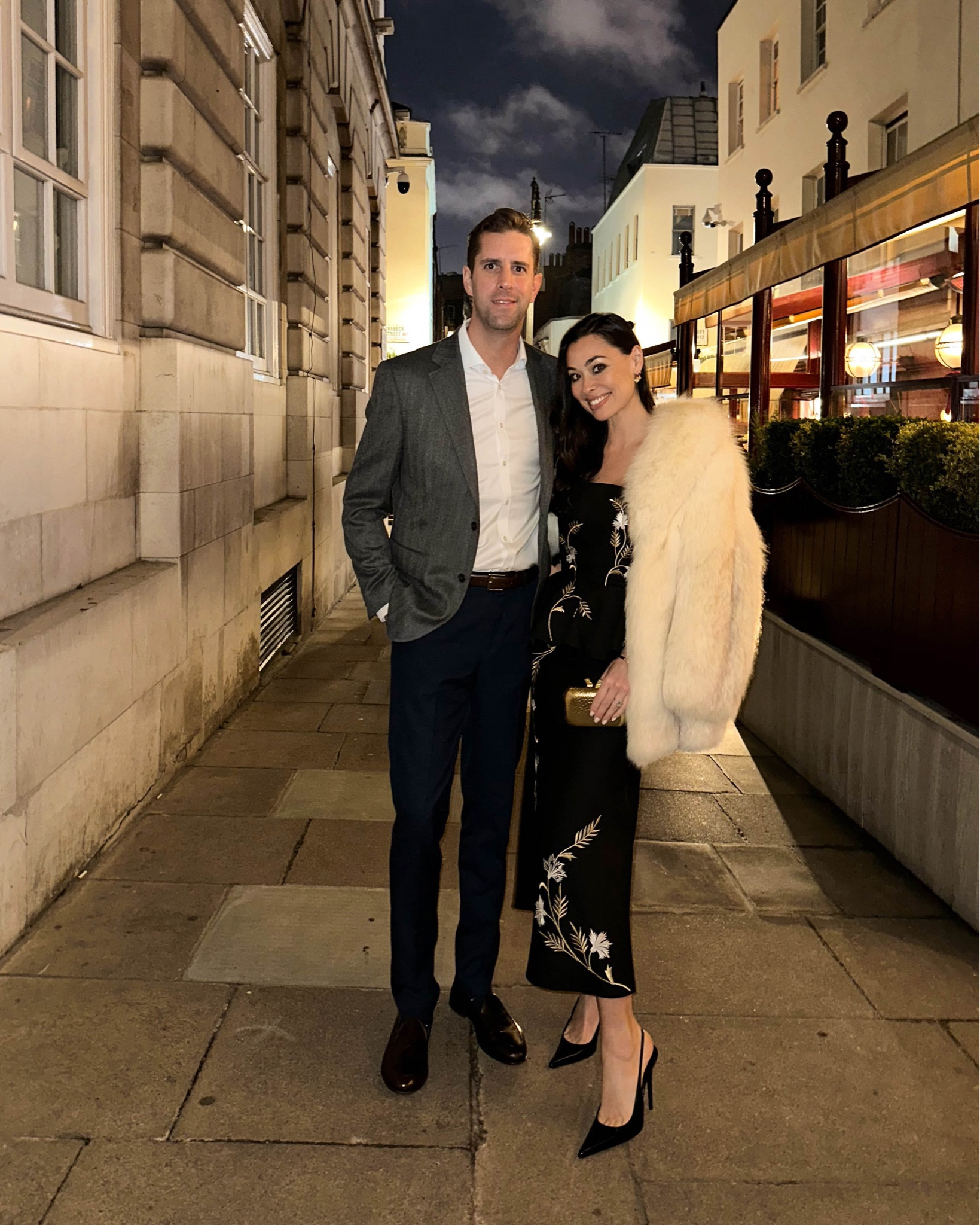 Holiday outfit, couple fashion, men’s style, festive outfit, Saint Laurent pumps, vintage fur coat. 

#LTKHoliday #LTKootd #LTKMens
