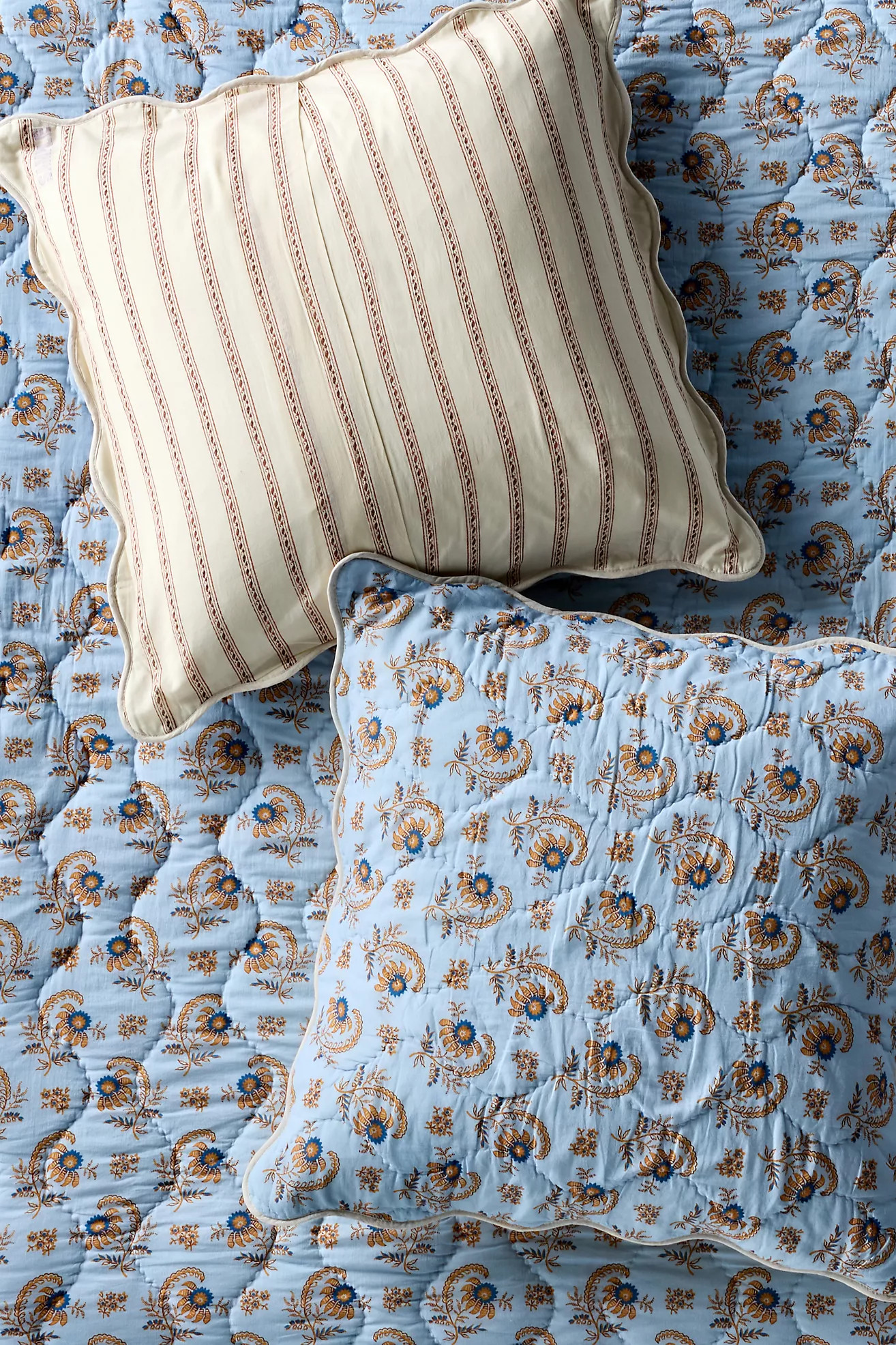 Iluka 100% Cotton Gauze Floral Euro Sham | Anthropologie (US)