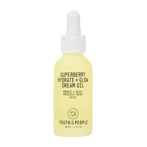 Youth To The People Superberry Hydrate + Glow Dream Face Oil (1 fl oz), Revives Dull + Dry Skin, Boosts Radiance, Squalane, Omega Oils, Vegan | Amazon (US)