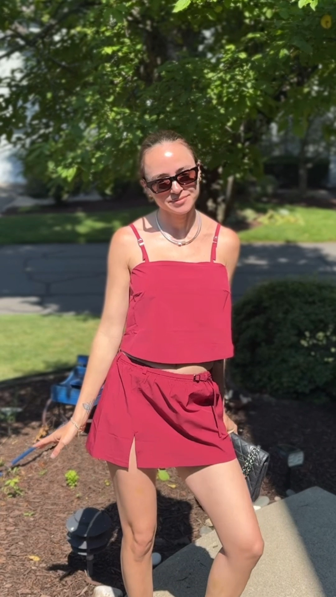 Trying out alo’s newest color summer romance red. Wearing XS top and XXS bottom. 

#ootd #outfits #matchingset

#LTKootd #LTKActive #LTKTravel