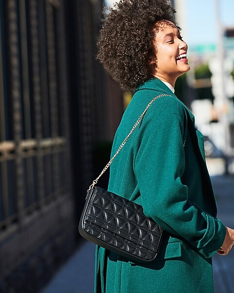 Triangle Quilted Crossbody Bag | Express