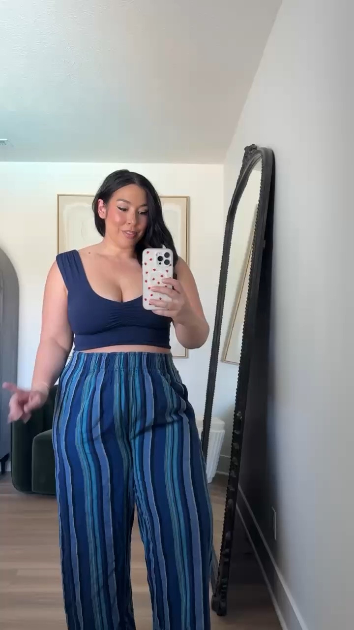 Midsize casual spring outfit under $100! Wearing a size xl 
-
-
-
Casual jumpsuit, soft pants, easy outfit, mom outfit, comfy outfit, free people jumpsuit, matching set, striped pants, midsize outfit, midsize style

#LTKootd #LTKMidsize