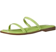 The Drop Women's Paris Square Toe Two Strap Flat Sandal | Amazon (US)