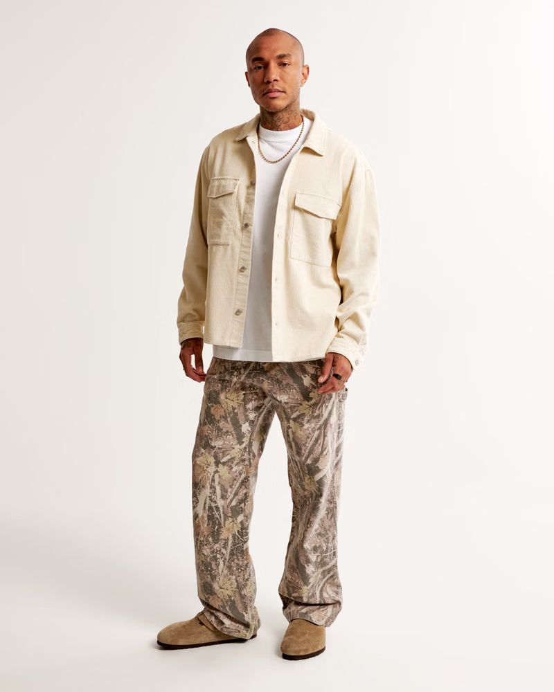 Men's Corduroy Shirt Jacket | Men's 25% Off Select Styles | Abercrombie.com | Abercrombie & Fitch (US)