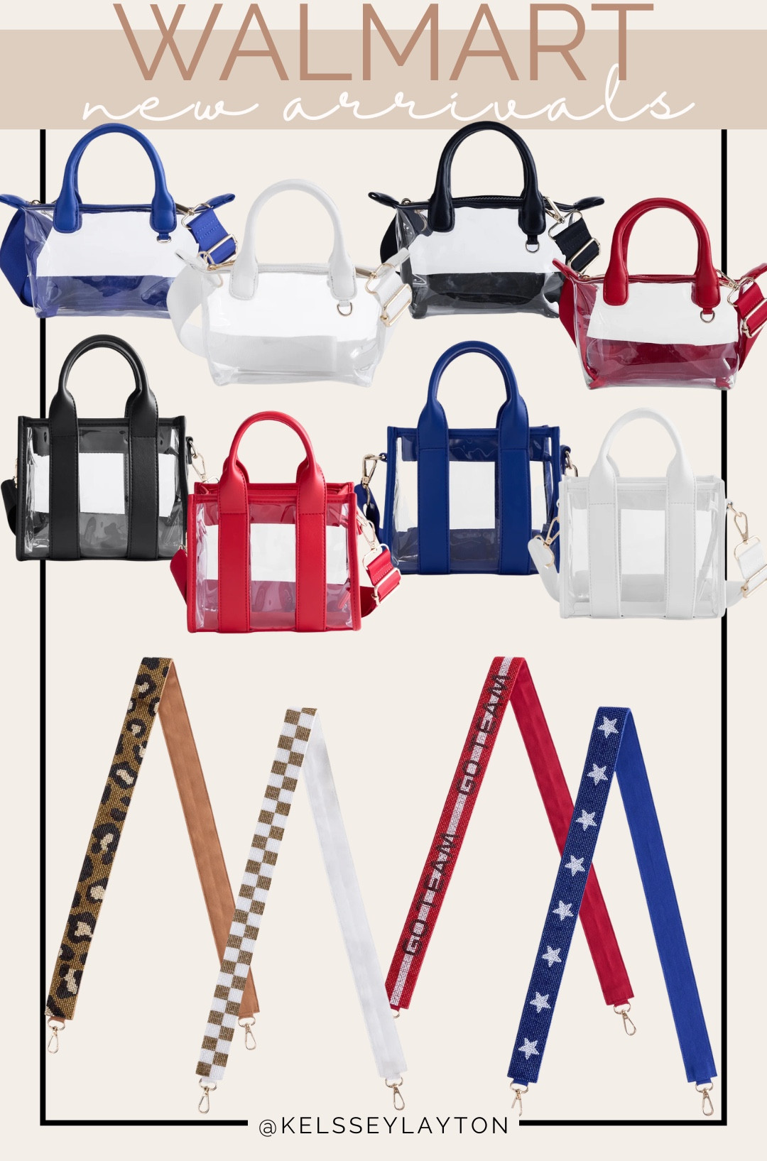 Walmart new arrivals, gameday bag, bag straps, clear bag

#LTKootd #LTKmomlife