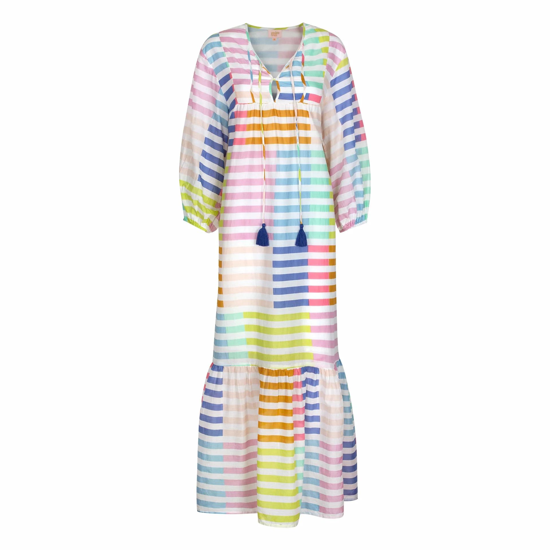 Colorful Stripe Copa Dress | Sunshine Tienda