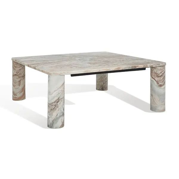 SAFAVIEH Couture Nicoletta Square Marble Coffee Table - 35 in. W x 35 in. D x 13 in. H - Overstoc... | Bed Bath & Beyond