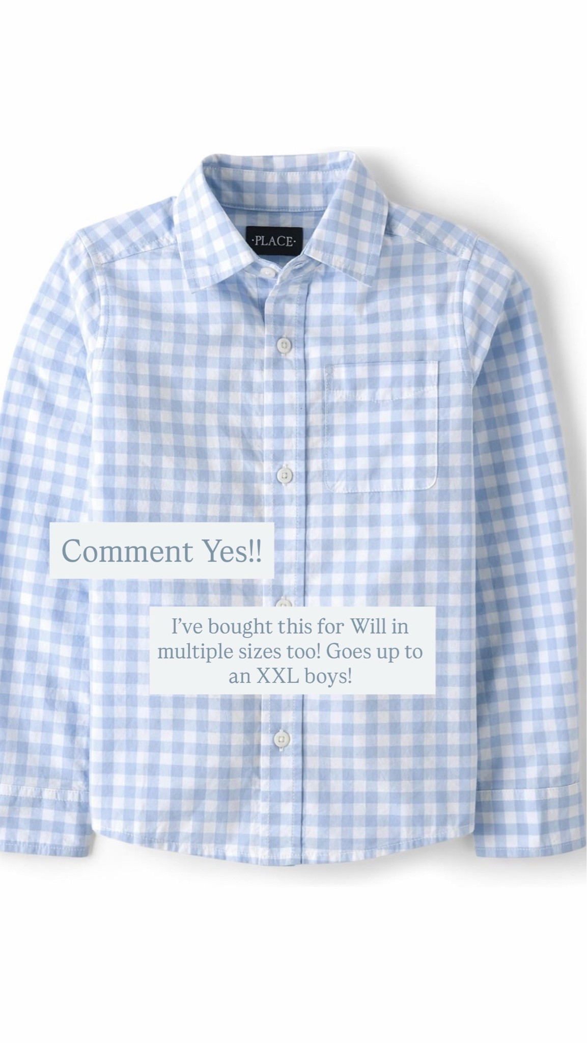 Amazon prime day deals! Boys blue gingham shirt!! #amazonprime