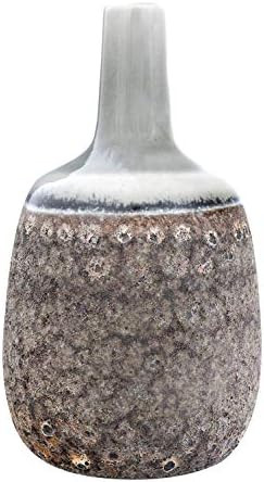 Bloomingville 8" H Stoneware Bud Long Neck & Crackle/Reactive Glaze Finishes (Each one Will Vary)... | Amazon (US)