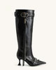Nico Faux Fur Studded Boot - Black | JW PEI US