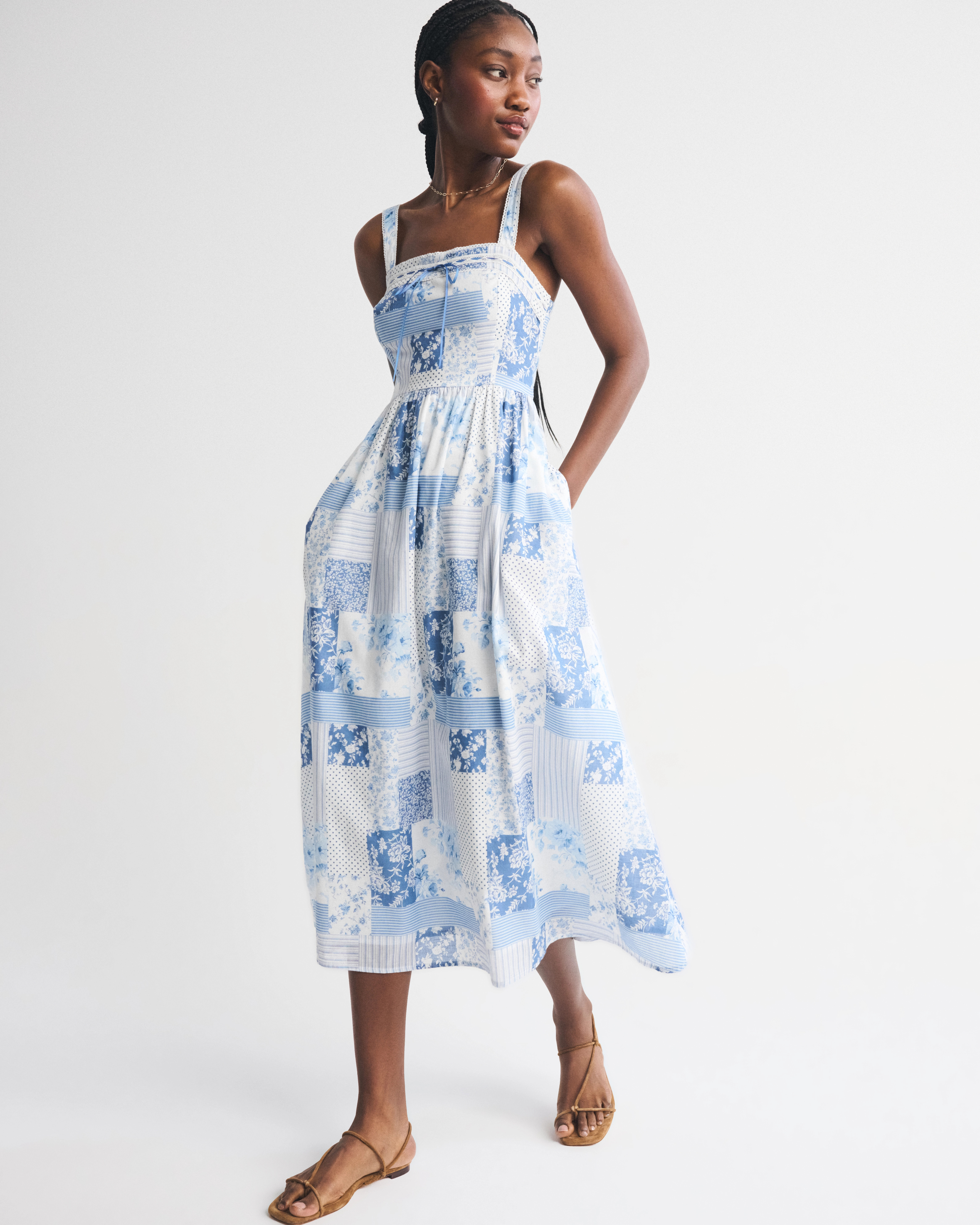 A&F Emerson Midi Dress | Abercrombie & Fitch (US)
