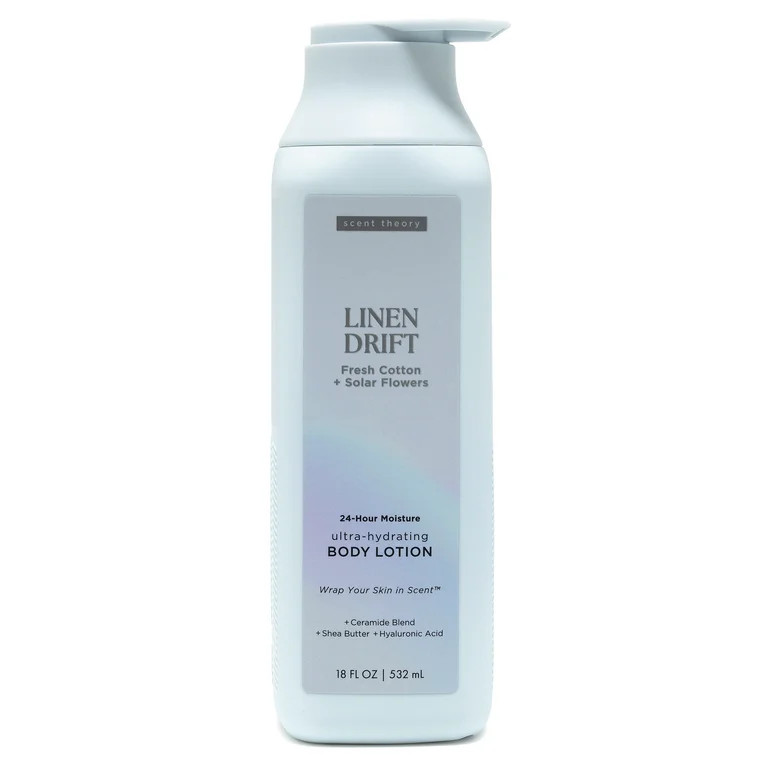 Scent Theory Body Lotion with Shea Butter, All Skin Types, Linen Drift, 18 fl oz | Walmart (US)