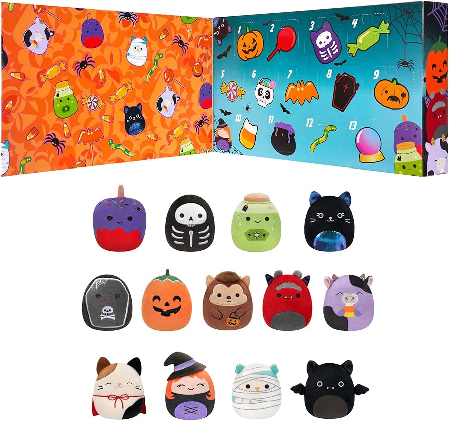 Squishmallows Original Micromallows Halloween Countdown Calendar 13-Pack Plush | Amazon (US)