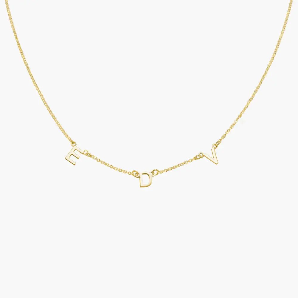 Inez Initial Necklace - Gold Plated | Oak & Luna (US)