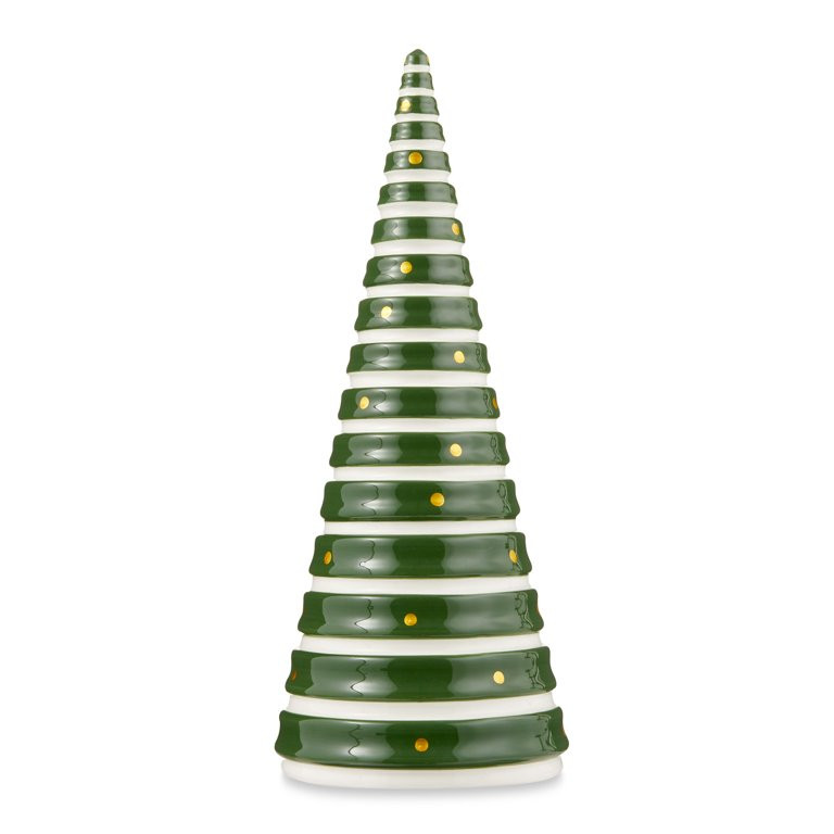 12 in Ceramic Tree Décor Green, by Holiday Time | Walmart (US)