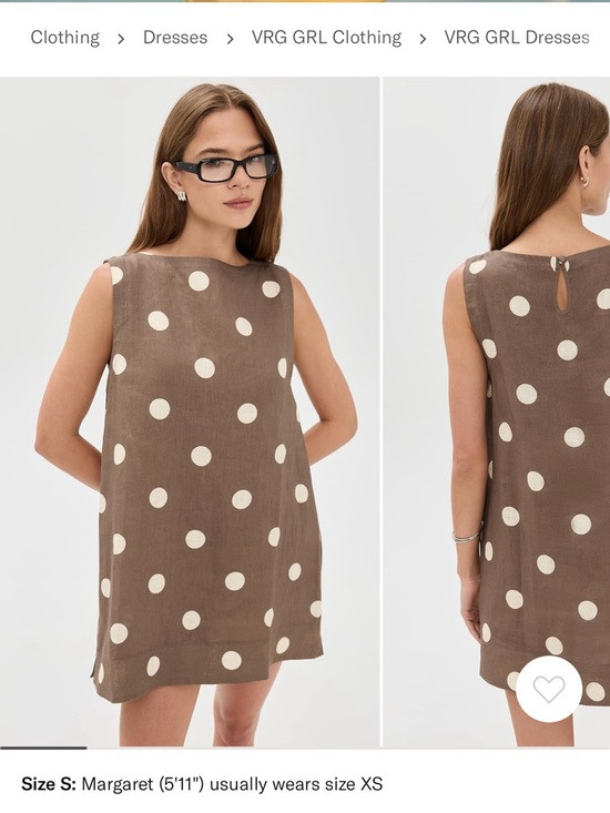 VRG GRL Brown Polka Dot Sleeveless Mini Dress | Poshmark