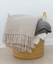 Alpaca Basketweave Throw | Jenni Kayne