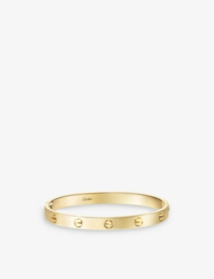 LOVE classic 18ct yellow-gold bracelet | Selfridges
