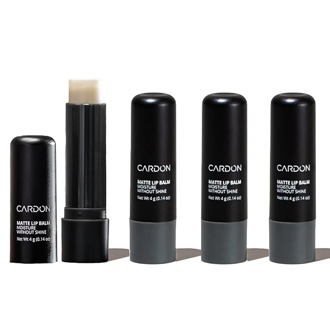 Cardon Lip Balm for Men - Matte Finish, Anti-Shine - Deeply Hydrating Lip Moisturizer for Dry, Ch... | Amazon (US)