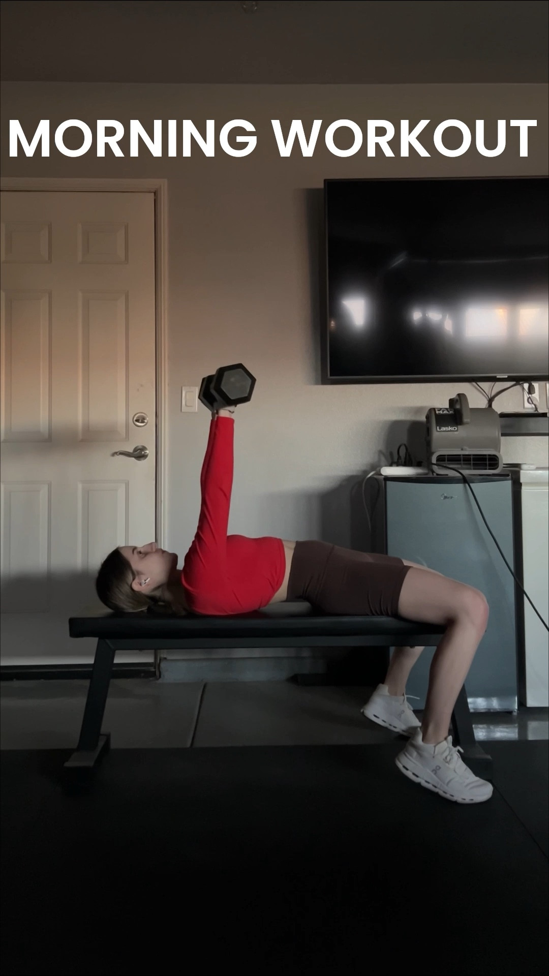 today’s workout outfit! 🤎
long sleeve - size small 
shorts - size small (code REESE15)
shoes - size 7

#LTKootd #LTKfitnessgoals #LTKActive