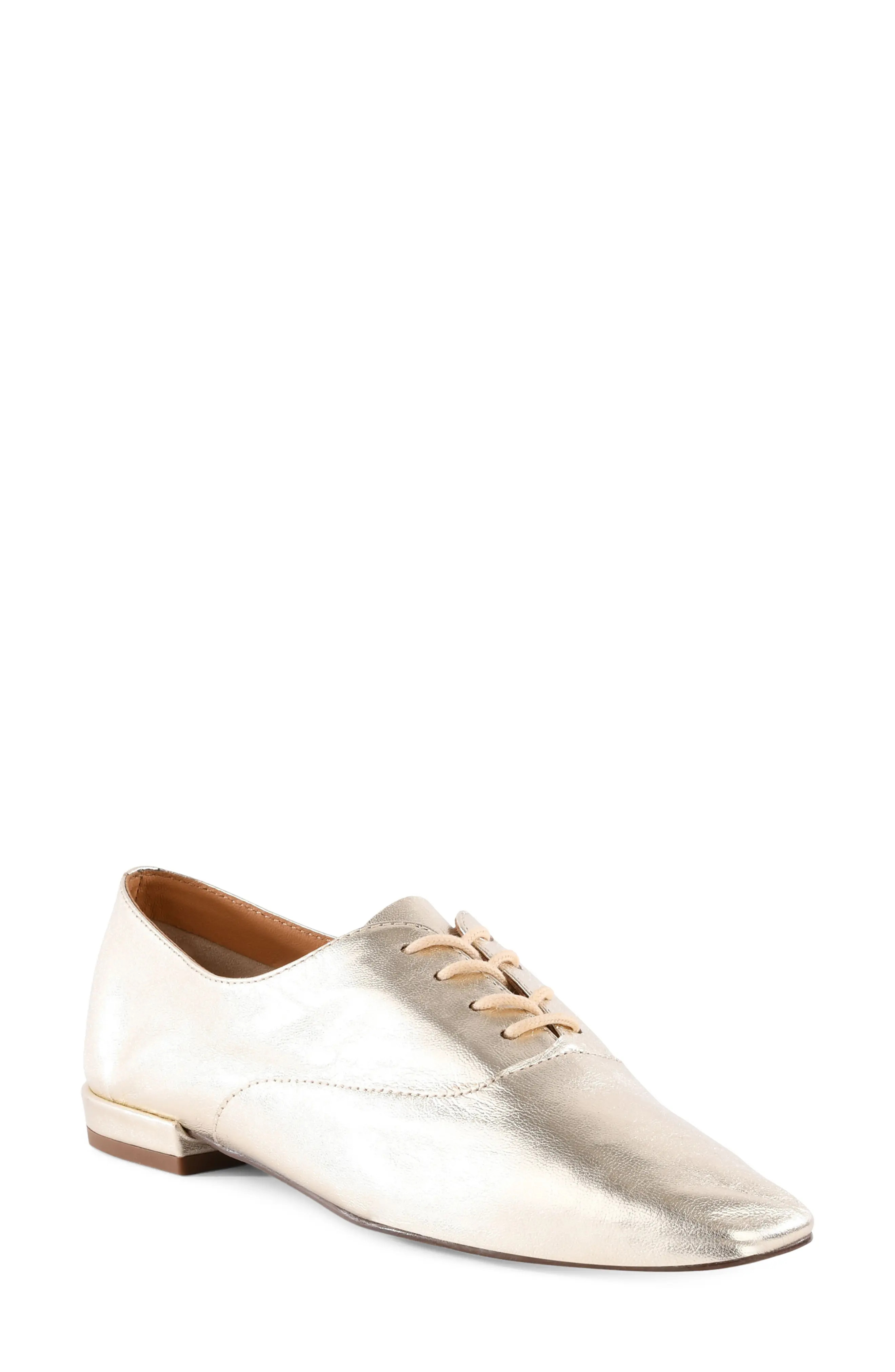 Seychelles Starlet Leather Oxford in Light Gold at Nordstrom Rack, Size 11 | Nordstrom Rack