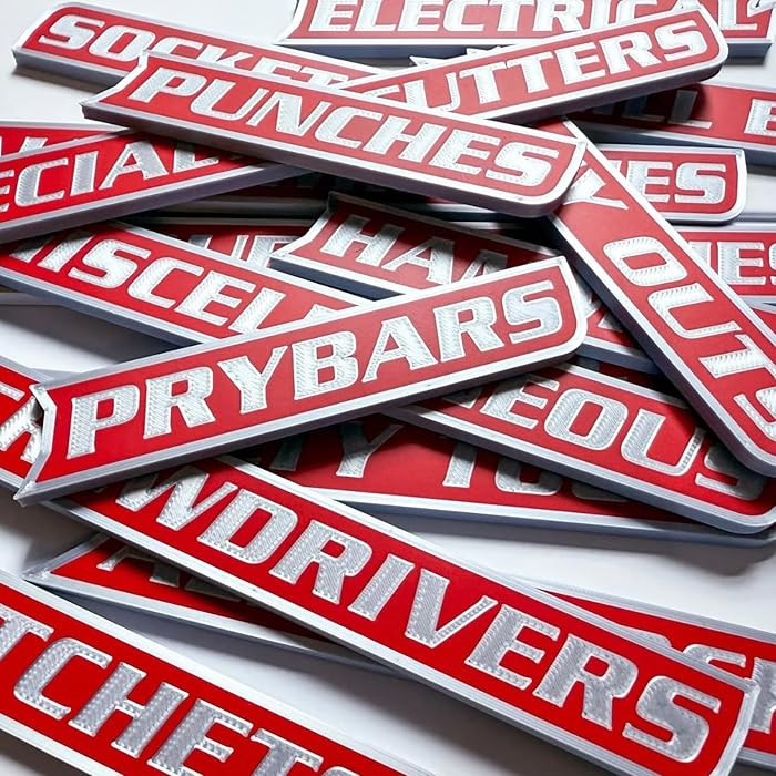 Magnetic Tool Box Labels, 2026 New Custom Premium Magnetic Toolbox Labels for Tool Organization -... | Amazon (US)