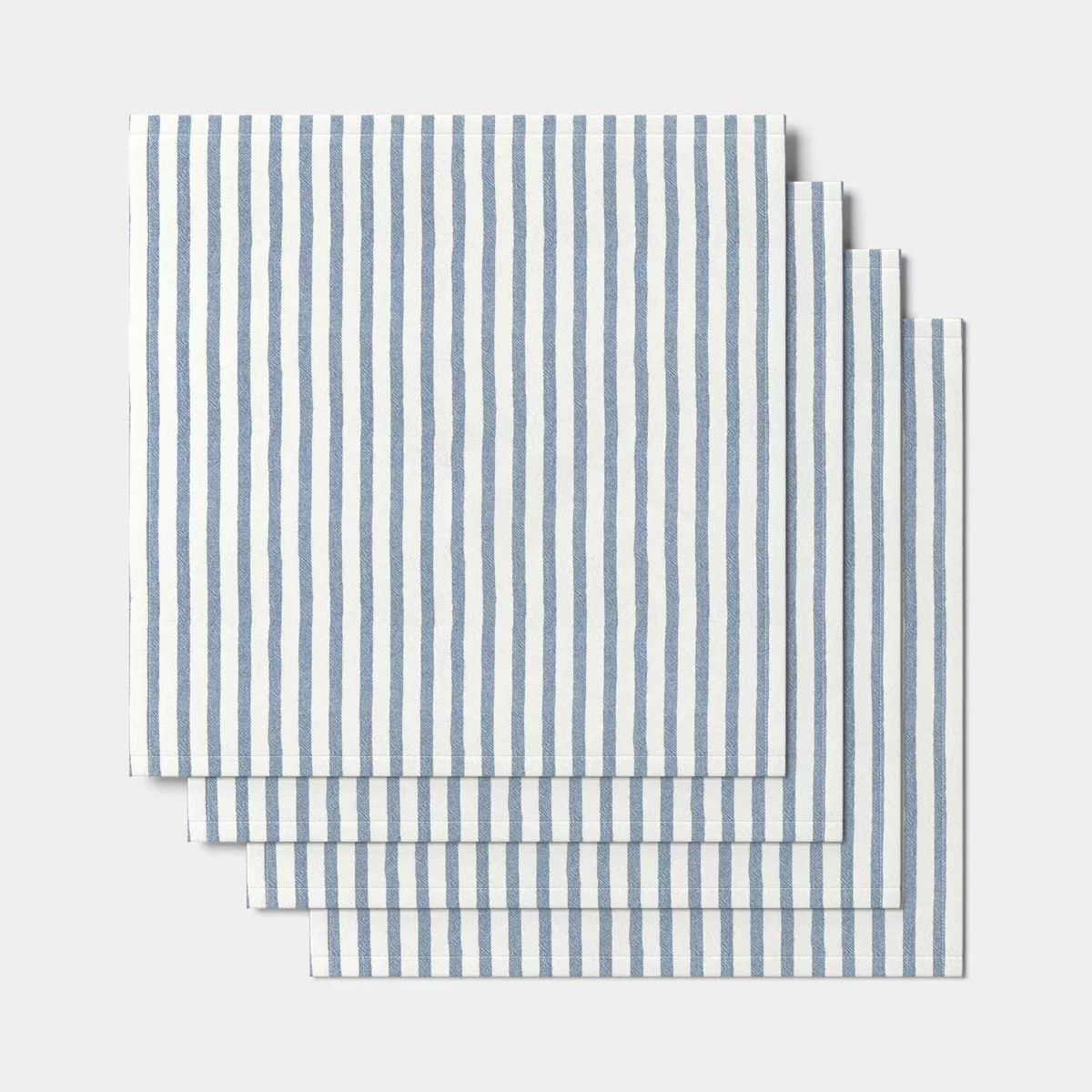 4pk Striped Napkins Blue - Threshold™ | Target