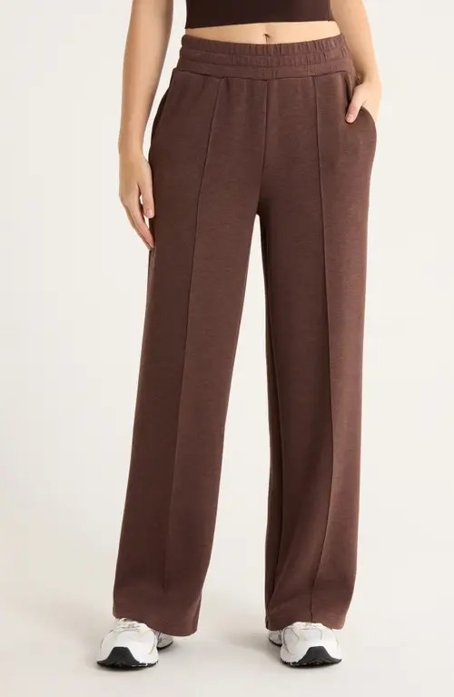 Varley The Wide Leg Pants in Coffee Bean Marl at Nordstrom, Size Small | Nordstrom