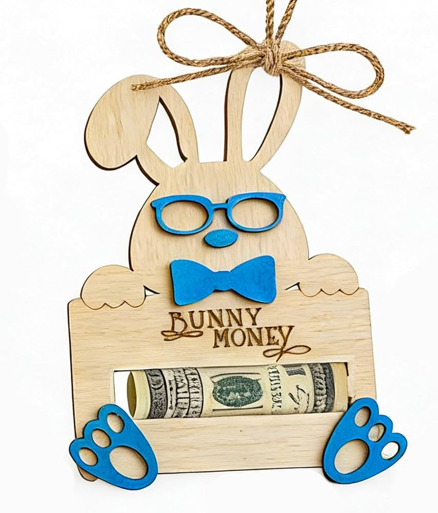 Easter Bunny Money Holder for Cash Gift,Cards Holder Basket Tag,Stuffers for Toddler,Kids,Teens,G... | Amazon (US)