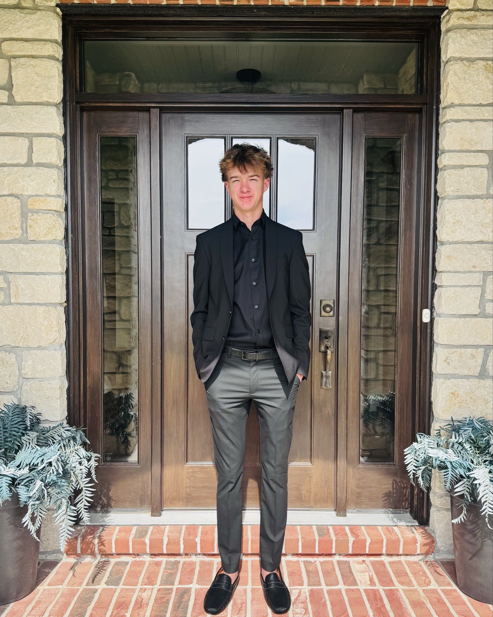 Stepping into confidence like THIS. 🔥

If you’ve been looking for the perfect men’s look… this is it. A sleek black blazer layered over a black button-down, paired with tailored trousers and finished with classic loafers—this look is giving timeless with a bold edge. 🖤

Whether it’s prom, a wedding, church, or a special night out—this outfit makes a statement without trying too hard. Clean. Polished. Confident.

💥 Style details:
• Suit from Dillard’s — and if you want that perfect slim fit, Murano has you covered
• Shoes from Amazon for that polished finish without the crazy price tag

✨ Why we love it:
✔️ Tailored fit that elevates instantly
✔️ All-black moment = always in style
✔️ Versatile pieces you can mix & match
✔️ Comfortable but still dressed to impress 

#LTKMenswear #MensFashion #DapperStyle #MensStyleGuide #SuitStyle #PromStyle #WeddingGuestStyle #MensOutfits #AmazonFinds #LTKStyle #ClassicStyle #ModernMan #StyleInspo #MenswearDaily #LookSharp #ConfidenceInS

#LTKTall #LTKootd #LTKMens