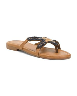 Star Fish Beaded Sandals | TJ Maxx
