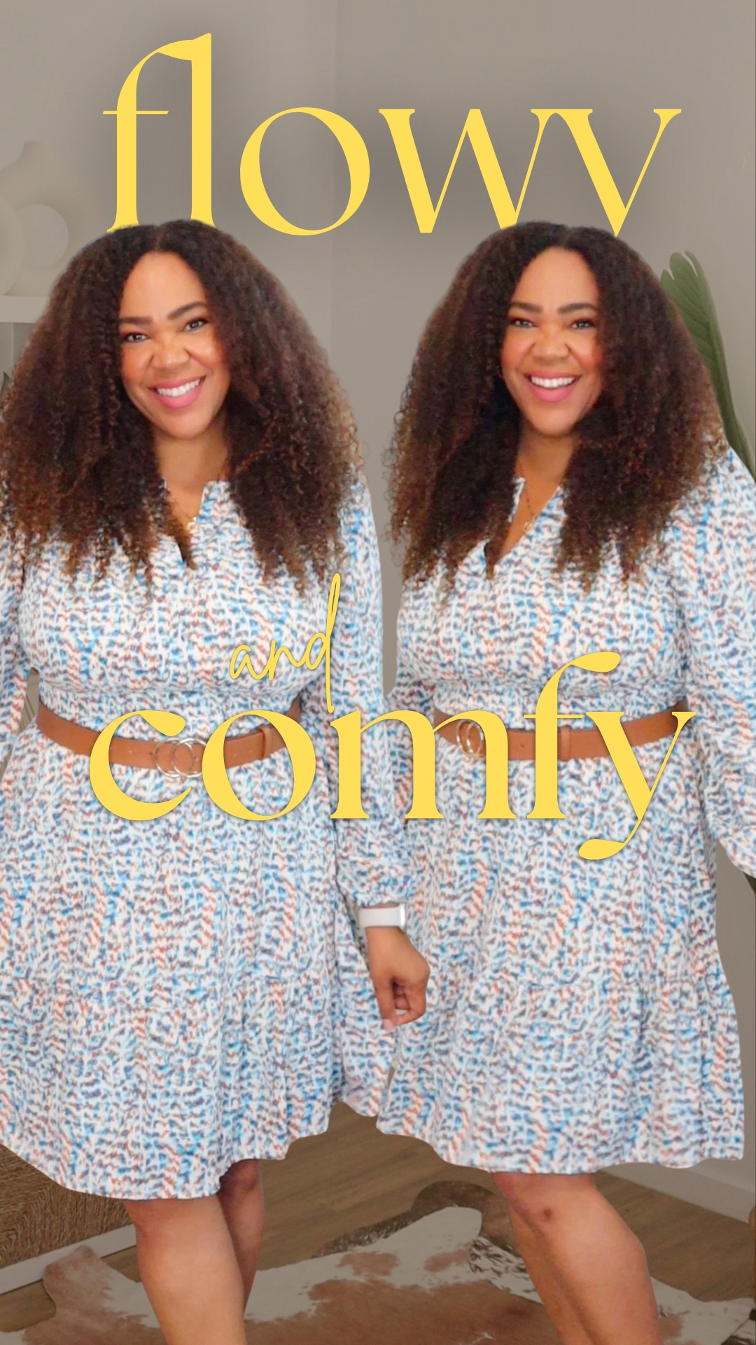 It’s flowy, it’s comfy, and it has pockets 😮!! This dress works for the office 👩🏾‍💻 or the weekend 💃🏾. It is a pull on style and wearing a size large. Comes in a ton of prints! 🫶🏾

#LTKOver40 #LTKWorkwear #LTKMidsize