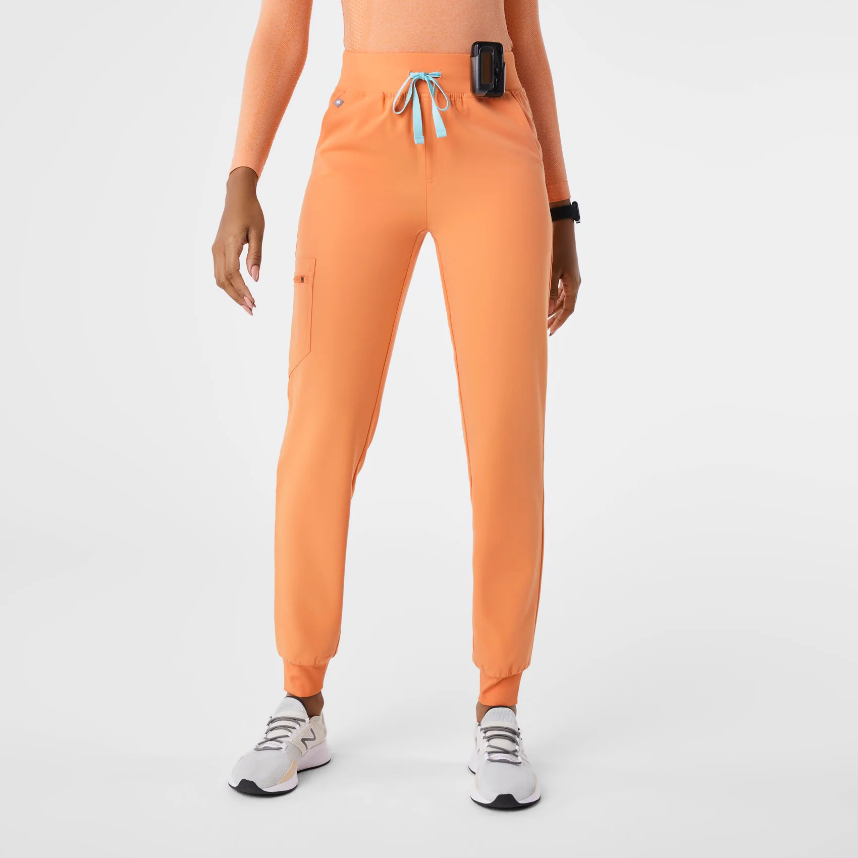 Women’s High Waisted Zamora Jogger Scrub Pants™ - Shaka Orange · FIGS | FIGS
