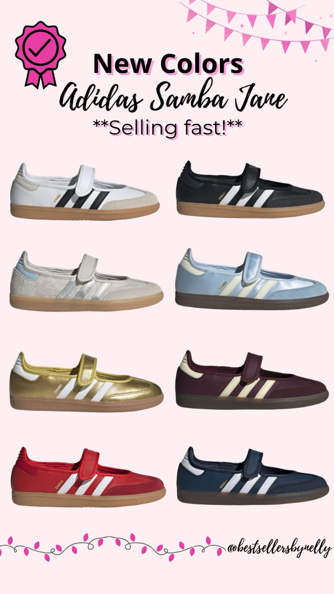 The new adidas Samba Jane sneakers are that perfect mix of sporty + feminine 😍✨✨

… some shades are already going fast and a few are almost sold out 👀

**Linking more options**


adidas samba jane
adidas samba women
samba jane sneakers
trendy sneakers 2026
spring sneakers women
summer shoes women
flat sneakers outfit
casual chic sneakers
everyday sneakers women
fashion sneakers trend
adidas samba outfit
cute sneakers women
comfortable stylish shoes
street style sneakers
minimal sneakers outfit
neutral sneakers women
colorful sneakers trend
gum sole sneakers
retro sneakers women
classic adidas samba
velcro sneakers women
mary jane sneakers trend
it girl sneakers
viral sneakers 2026
amazon style sneakers dupe
european style sneakers
capsule wardrobe shoes
travel sneakers women
lightweight sneakers women
sneakers with dresses


#LTKActive #LTKfitnessgoals #LTKdayinmylife