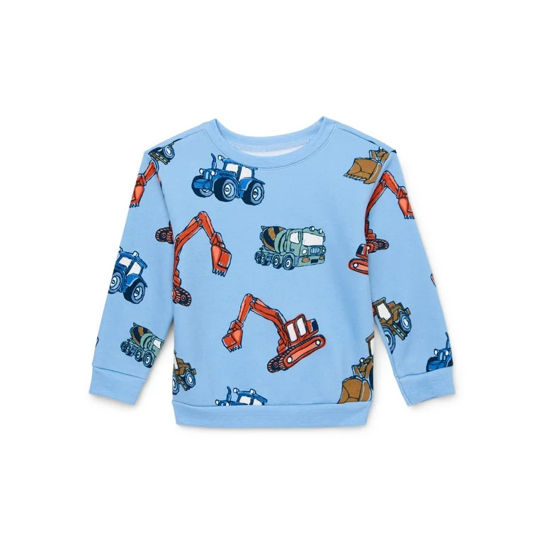 Garanimals Toddler Boy Print Fleece Sweatshirt, Sizes 2T-5T | Walmart (US)