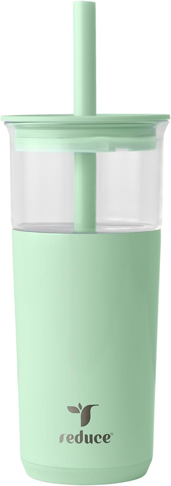 REDUCE Aspen 20 oz Vacuum Insulated Glass Tumbler with Lid & Extra Wide Straw - Keeps Drinks Cold... | Amazon (US)