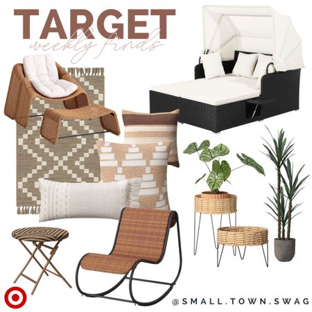 More patio & outdoor living finds from Target — all up to 30% OFF this week!
.
.
.
.
.

Target home // target patio // Target outdoor / Target lawn & garden // patio furniture// outdoor dining // patio set // outdoor seating // outdoor table and chairs // table and chairs // dining // wicker furniture // wood furniture // patio dining // backyard bbq // table // chairs // family dining // Beauty // faux plants // rocking chair // lounge chair // front porch // canopy bed // rug // side table // indoor outdoor rug // rugs // pillow // rug // pillows // plant stand // boho // modern home // modern patio 
Travel Outfit
Swimwear
White Dress
Vacation Outfit
Sandals
Patio Furniture
Summer Outfit // nursery // outdoor fun

#LTKSeasonal #LTKFind #LTKhome