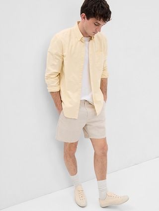 7" Linen-Cotton Shorts | Gap (US)