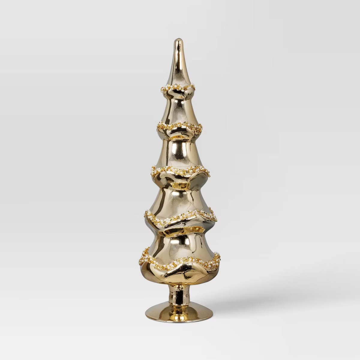 14.75" Christmas Glass Tree Decor Gold - Wondershop™ | Target