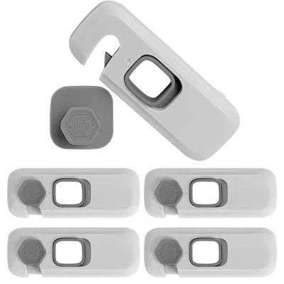 5 Pack Safety Cabinet Locks Babies Child Proof Refrigerator Lock Fridge Locks with Sticky Adhesive Pads | Wayfair North America