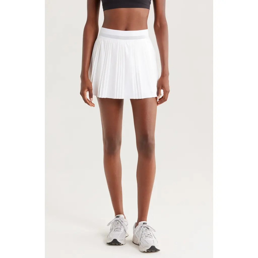 Nike Court Advantage Dri-FIT Pleated Tennis Skort in 100 100 White/white at Nordstrom, Size Small | Nordstrom
