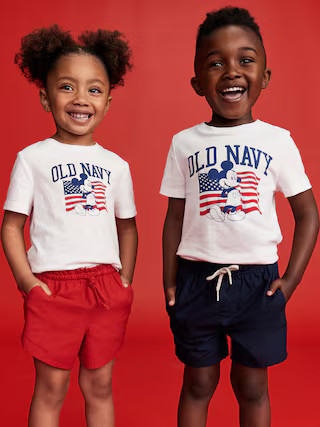 Old Navy x Disney© Mickey Mouse Unisex Flag Logo-Graphic T-Shirt for Toddler | Old Navy | Old Navy (US)