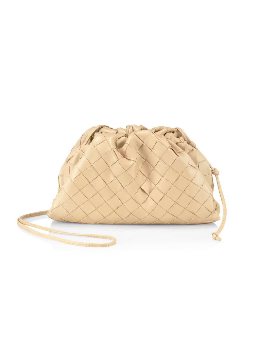 Mini Intrecciato Leather Pouch Clutch | Saks Fifth Avenue