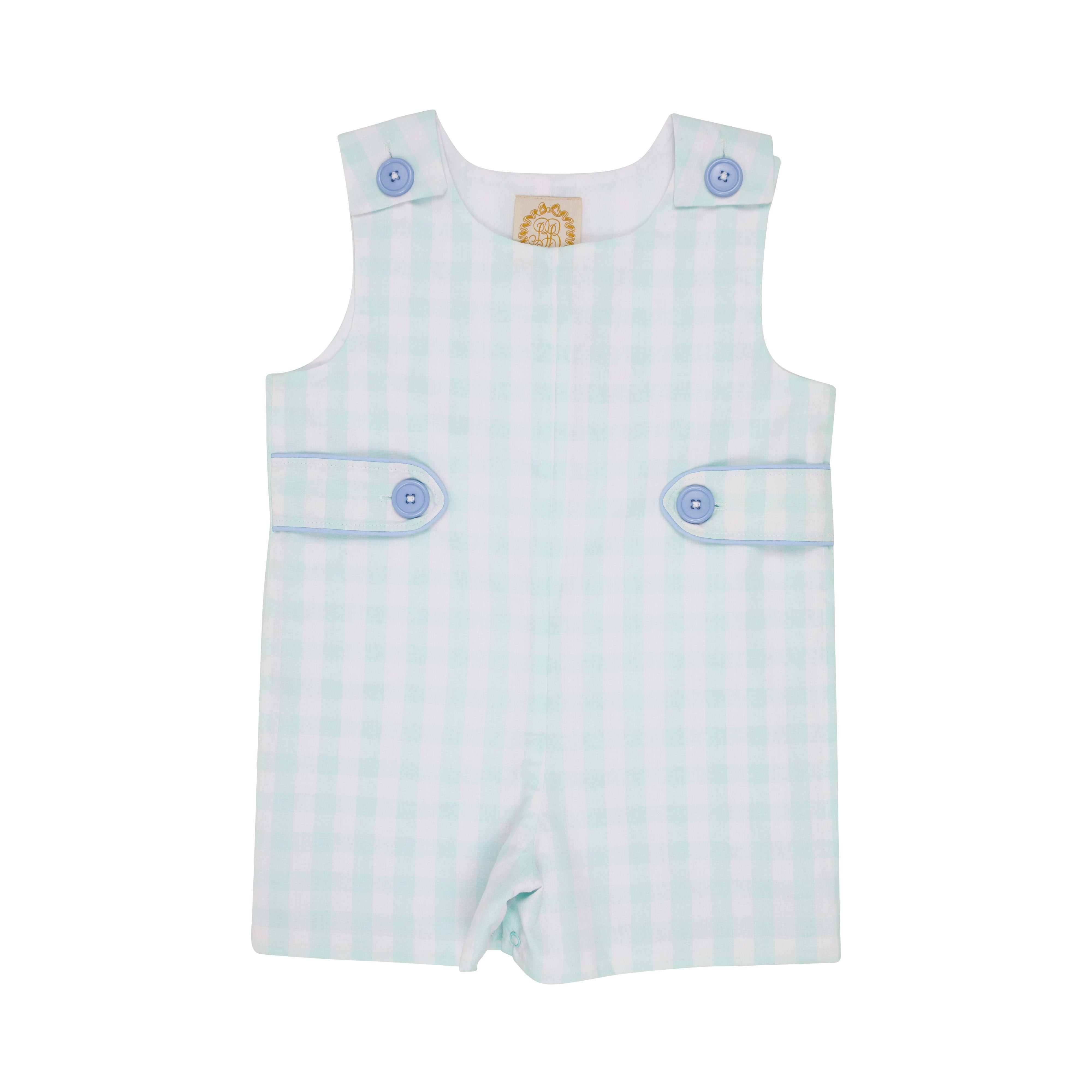 Jack Keene Jon Jon - Sea Island Seafoam Check with Beale Street Blue | The Beaufort Bonnet Company