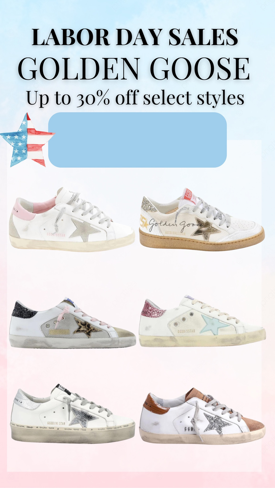 LABOR DAY SALE! Golden Goose new season on sale via Cettire. #goldengoose #cettire #laborday #sale #labordaysale 

#LTKshoecrush #LTKSale #LTKSeasonal